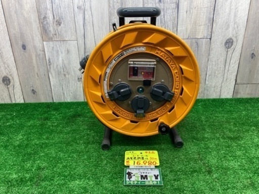 中古品 □ ハタヤ コードリール漏電遮断器付き BR-301KL □ 4 □ ITG59UMDGMQC