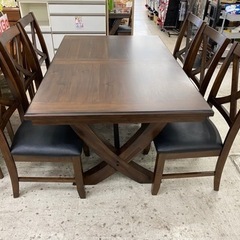 【愛品館 江戸川店】BAYSIDE FURNISHINGS（ベイサイドファニシング） エクステンションダイニングテーブル7点セット ID:152-008662-007 