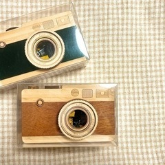 カルディ 一眼レフカメラ 木製 2こセット