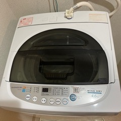 【ネット決済】洗濯機 5月中に引取可能な方 室内使用 動作問題無...
