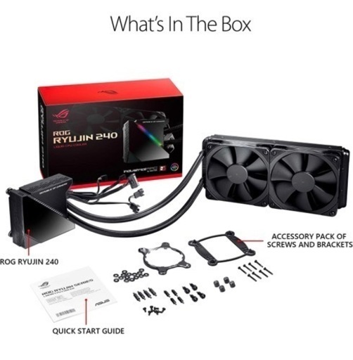 I749 ? 未使用品♪ ASUS ROG RYUJIN240 CPUクーラー エイスース