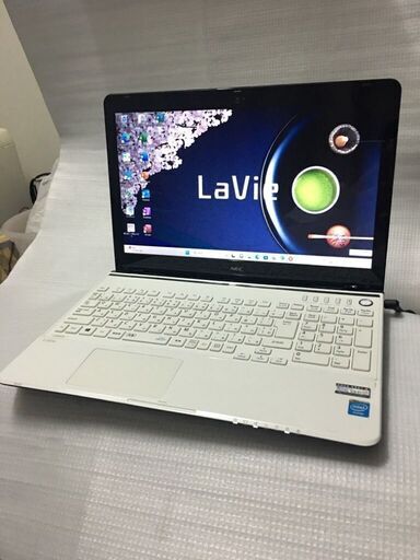 【即使用可能】NEC LaVie「PC-LS150RSW」Win11 home/office ProPlus 2021/i3-2310M/8GB/SSD 256GB/カメラ内蔵/15.6型/ノートPC 中古