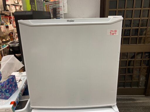 ☆中古￥7,800！Haier　40㍑1ドア冷蔵庫　家電　2019年製　JR-40KR型　幅48㎝ｘ奥行45㎝ｘ高さ49㎝　【BE160】