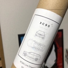 VOLVO XC90 Line Drawing ポスター