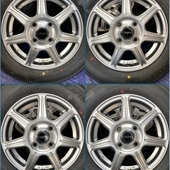 「商談中」㊹145/80R13新品タイヤ4本と中古美品ホイールとナット付き