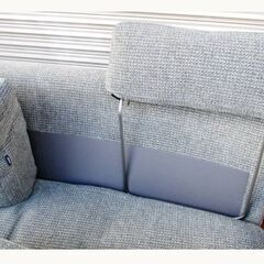 美品　karimoku　 カリモク　二人掛けソファ　オットマン付き　元値：約450,000円　約91×196×89㎝　ソファ