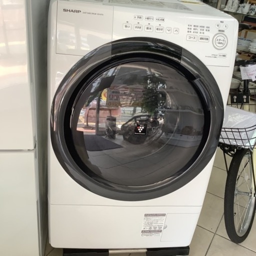 SHARP シャープ　ドラム式電気洗濯乾燥機　ドラム式洗濯機　ES-S7G-WL 2022年製