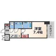 ✅家賃まで負担✅初期費用無料🎉中之島駅4分🎉ネット無料ペット可1Kの画像