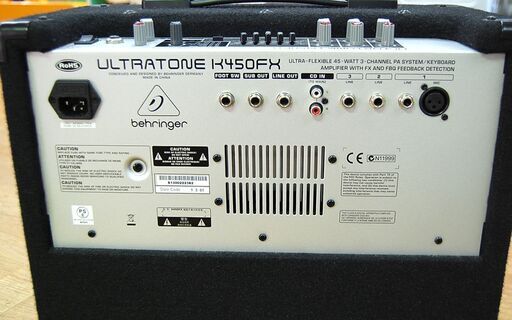 BEHRINGER キーボードアンプ ULTRATONE K450FX ミキサー内蔵 マイク入力 ベリンガー 札幌市 清田区 平岡