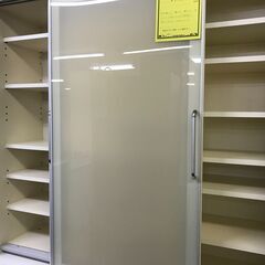 FU447】☆N△食器棚（シルバー）