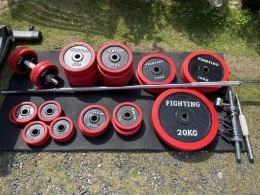 ファイティングロード 割引 185キロセット バーベルウエイト 買取金額 