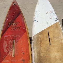 2010年購入のウインドサ－フィンボード（ショート1セット、ミディアム