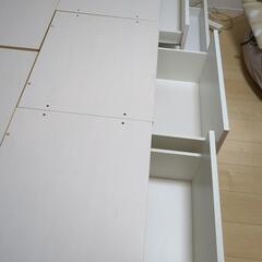 （お取り引き決定）ニトリ収納付きセミダブルベッド