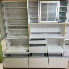 【美品】食器棚 4分割 大型
