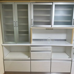 【美品】食器棚 4分割 大型