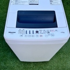 ハイセンス　洗濯機　4.5kg