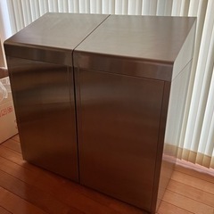 リサイクルボックス 2個 空き缶 空きビン ペットボトル 分別ゴミ箱 
