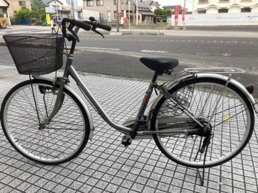 26インチ自転車】美品❗️変速なし 鍵新品❗️スペアキーあり サイモト