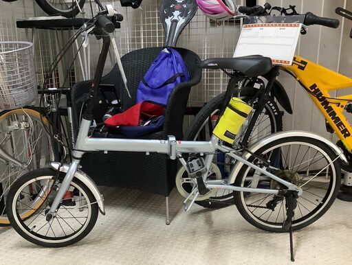 折りたたみ自転車 20インチ ALVLAYZ 変速あり シルバー【ユーズドユーズ名古屋天白店】J2579