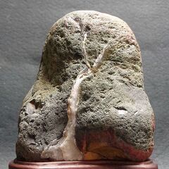 鑑賞石 3.8㎏　滝石　山型石　景石　原石　水石 自然石 置物　...