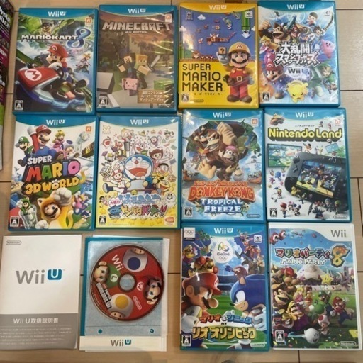 Nintendo Wii U 本体 ソフト12個付き 値下げ）Wii U 本体 ソフト12本（1