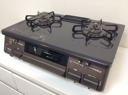 (7/9受渡済)JT6960【Paloma/パロマ ガスコンロ LPガス】極美品 2022年製 IC-S806BM-2R 家電 キッチン レンジ ガステーブル 右側強火 ホーロー
