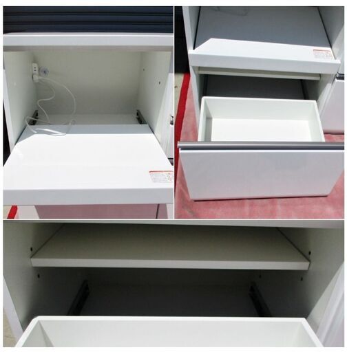 シギヤマ家具工業　キッチンカウンター　REGALIA L/60SP　食器棚　飾り棚　サイドボード　2017年製　レンジ台　カップボード