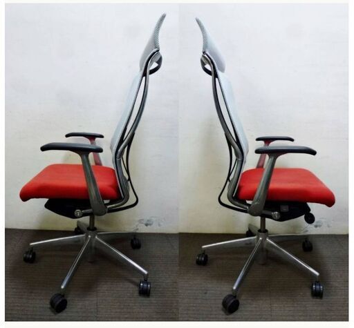 KOKUYO　コクヨ　フォスターチェア　ヘッドレスト付き　CR-G1402　オフィスチェア　デスクチェア　OAチェア　メッシュチェア　椅子　会議