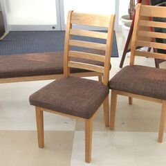 札幌市/清田区 NITORI ニトリ ダイニングセット アルナス12080 イス2脚 ベンチセット リビング家具 生活家具 