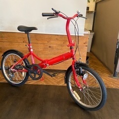 CAPTAIN STAG】20インチ折りたたみ自転車