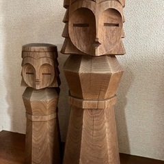 北海道　木彫り　置物　ニポポ人形　インテリア　網走刑務所
