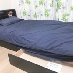 【FranceBed】収納付き シングルベッドセット