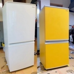 黄色塗装済　SHARP 冷蔵庫