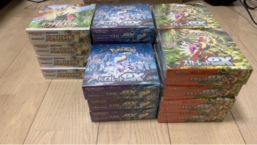 【早い者勝ち】ポケモンカードBOXスカーレット、バイオレット、パラダイムトリガー
