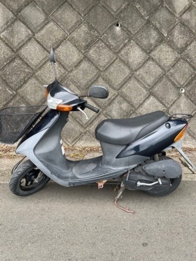 神奈川 原付 レッツ2 実働 サイドスタンド付き 中古バイク車体