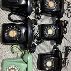 昭和６０年代の電話機6台、使用可能かは、わかりません
