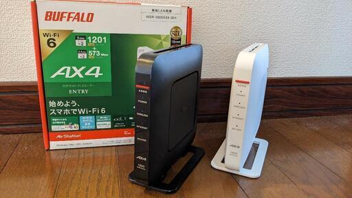BUFFALO WSR-1800AX4S 2台セット 高速11AX 無線LAN ルーター