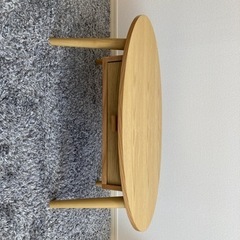 木製 センターテーブル Coln【コルン】オーバル型