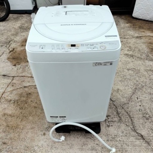 シャープ　洗濯機　ES-GE6C　2019年製　6kg●AA05G002