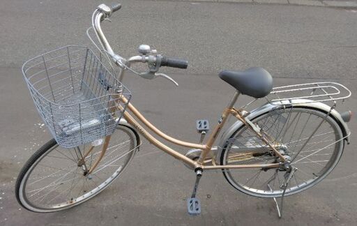 26インチ  Maruishi 中古 自転車 9480円 3段切替 鍵 ライト付 新規防犯登録料コミ 683