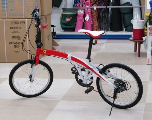 札幌市/清田区 フェラーリ ferrari 折りたたみ自転車 20インチ ホビー サイクリング アウトドア