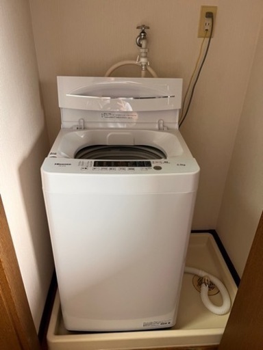 洗濯機5.5kg(半年のみ室内で使用)