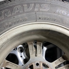 LTタイヤ　185/80/15  アルミ付き4本セット