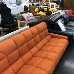 オレンジ3人掛けソファーベッド【トレファク上福岡】 オレンジ3人掛けソファーベッド【トレファク上福岡】