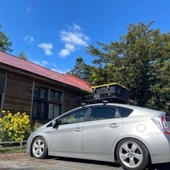 【値下げ】30プリウス　ルーフラック　フットバーセット　スーリー　THULE