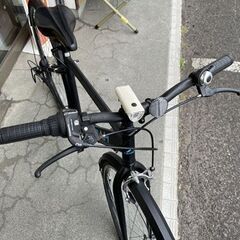 27インチ ６段変速 シティサイクル ブラック 黒 LEADAH 自転車 ライト スタンド付き 札幌市手稲区