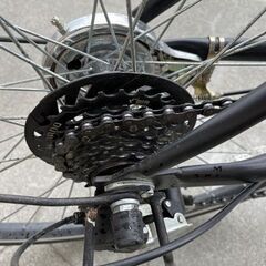 27インチ ６段変速 シティサイクル ブラック 黒 LEADAH 自転車 ライト スタンド付き 札幌市手稲区