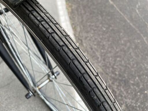 27インチ 6段変速 シティサイクル ブラック 黒 LEADAH 自転車 ライト