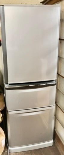 キャンセルのため再開　三菱　冷蔵冷凍庫　3ドア　2016年製　ノンフロン　MR-C34EZ-AS1 冷蔵庫　大型　ファミリー向け