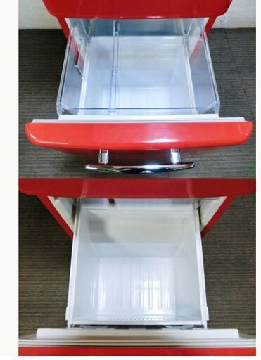 レア 冷蔵庫 149L ANG-RE151-A1R 2019年製 赤 レッド おしゃれ レトロ